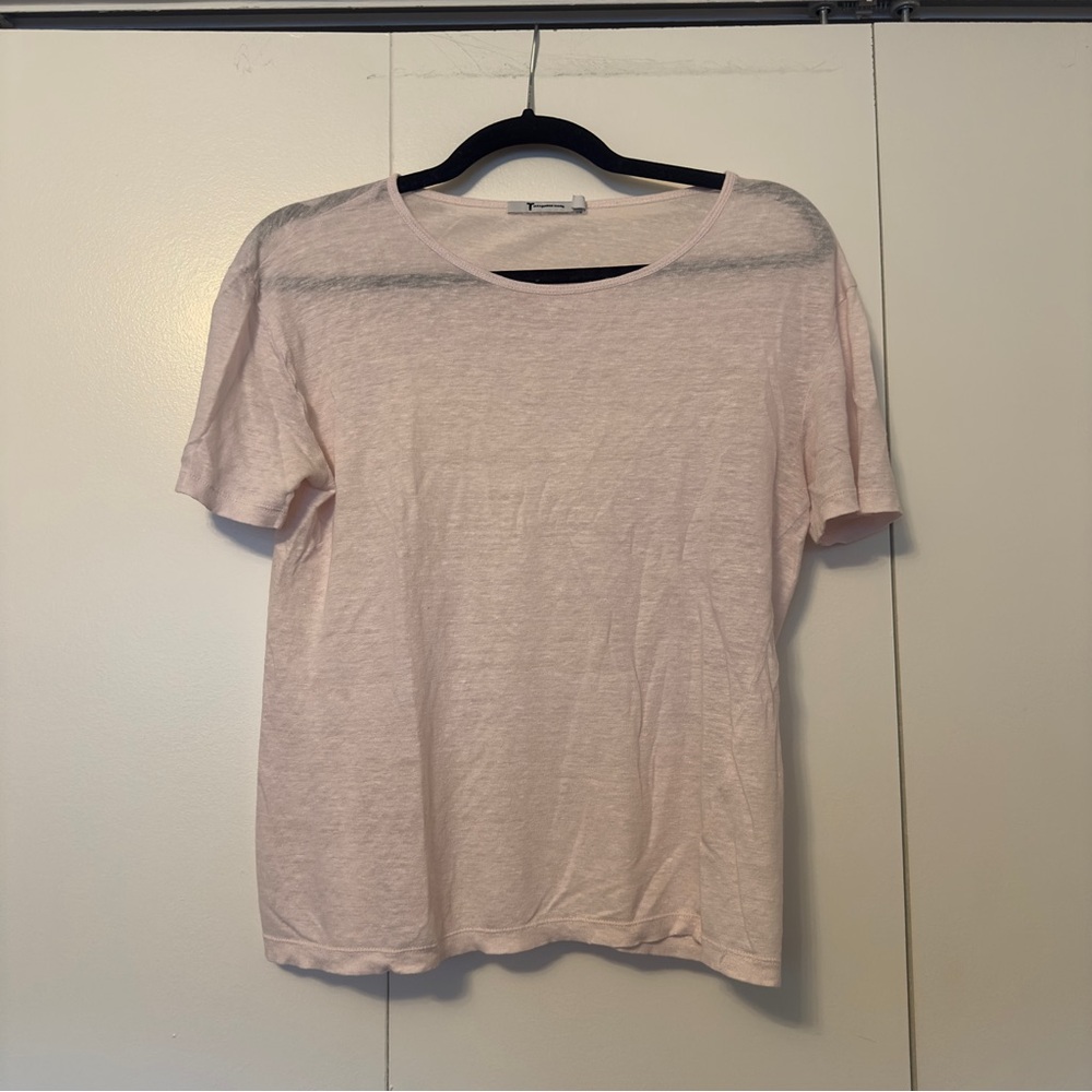 T by Alexander Wang Burnout T-Shirt | Light Pink